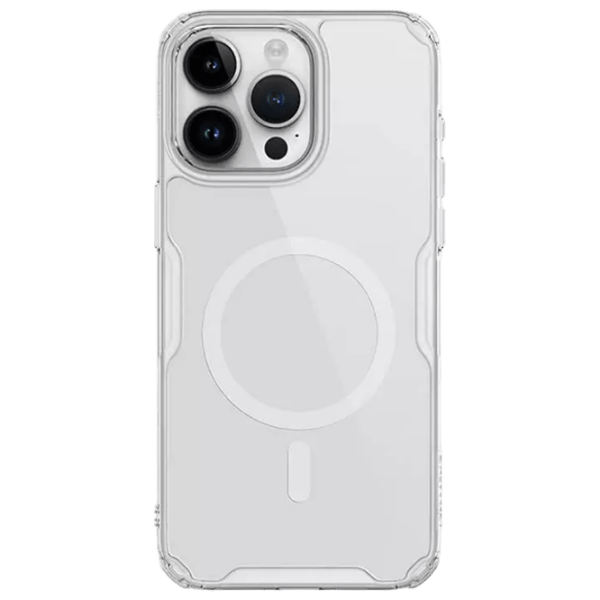 Чехол для смартфона Apple iPhone 15 Pro (Nature Pro Magnetic) White Прозрачный Nillkin, PC, Back photo 1