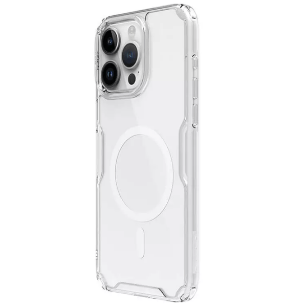 Чехол для смартфона Apple iPhone 15 Pro (Nature Pro Magnetic) White Прозрачный Nillkin, PC, Back photo 3
