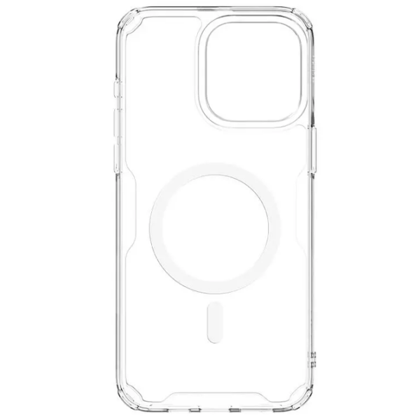 Husă pentru smartphone Apple iPhone 15 Pro Max (Nature Pro Magnetic) White Transparent Nillkin, PC, Back photo 6