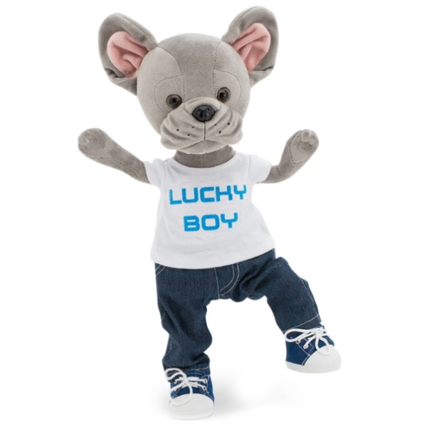 Мягкая игрушка Orange Toys Lucky Doggy Maxx: Super Style 4752218006058 Grey 3+ photo 2