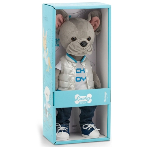 Мягкая игрушка Orange Toys Lucky Doggy Maxx: Super Style 4752218006058 Grey 3+ photo 4