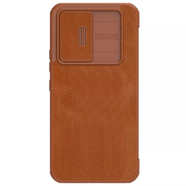Чехол для смартфона Samsung Galaxy A54 (QIN Pro) Коричневый Nillkin, Кожа, Flip Cover photo 2