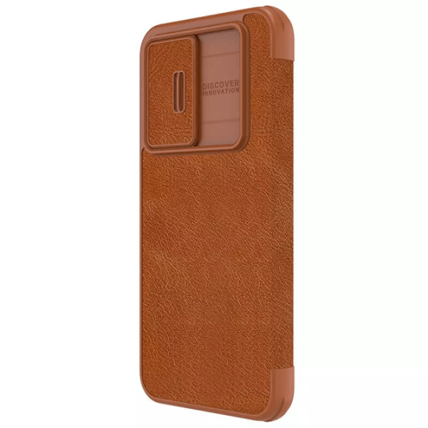 Чехол для смартфона Samsung Galaxy A54 (QIN Pro) Коричневый Nillkin, Кожа, Flip Cover photo 3