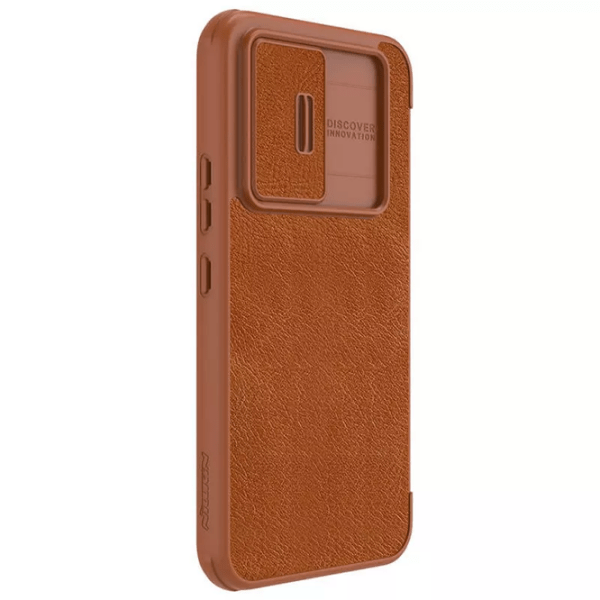 Чехол для смартфона Samsung Galaxy A54 (QIN Pro) Коричневый Nillkin, Кожа, Flip Cover photo 4