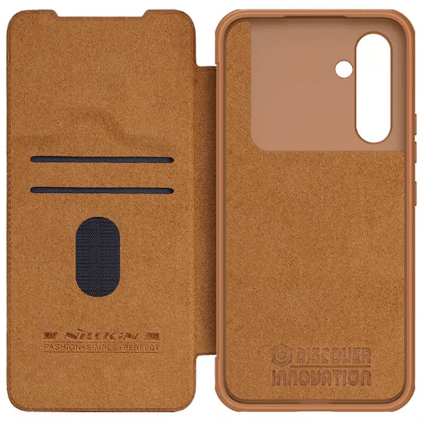 Чехол для смартфона Samsung Galaxy A54 (QIN Pro) Коричневый Nillkin, Кожа, Flip Cover photo 6