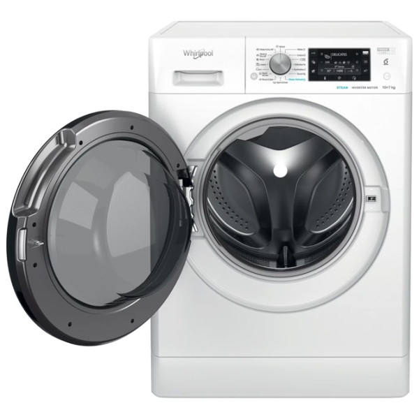 Mașină de spălat cu uscător Whirlpool FFWDD 1076258 BV EU White 10 kg, 1600 rpm, B photo 3
