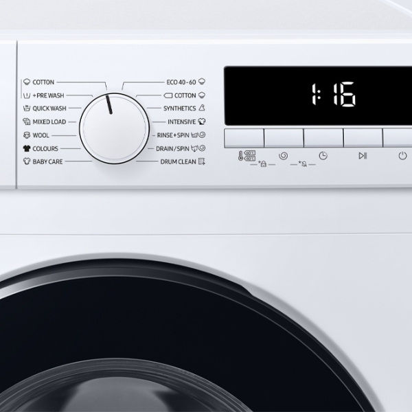 Mașină de spălat Samsung WW80T304MBW/LE White 8 kg, 1400 rpm, D photo 5
