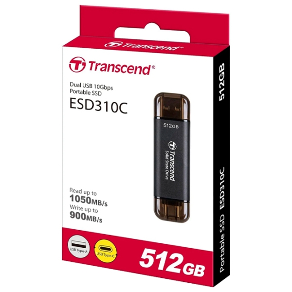 Внешние накопители SDD Transcend ESD310C 512 ГБ Черный  photo 4
