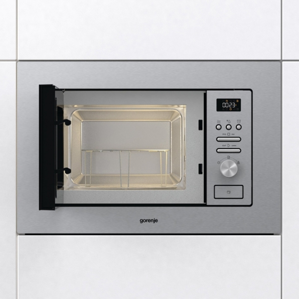 Cuptor cu microunde Gorenje BMI201AG1X Inox Cu grill, 20l, 800 W photo 3