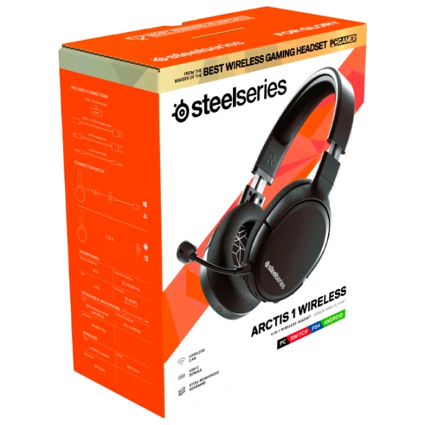 Căști Steelseries Arctis 1 Black Fără fir + Cu fir/ Gaming/ Over the ear photo 7