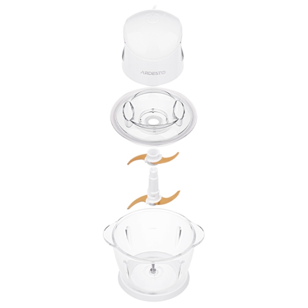 Aparat de mărunţit Ardesto CHK-4001W White Rețea, 400 W, 1 l photo 3