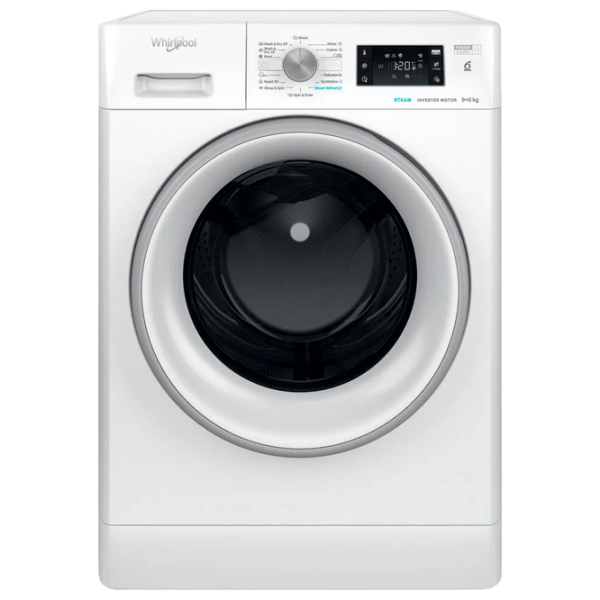 Mașină de spălat cu uscător Whirlpool FFWDB 964369 SV EE White 9 kg, 1400 rpm, A photo 1