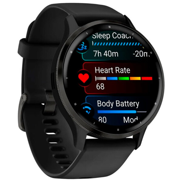 Умные часы Garmin Venu 3 Черный 1.4" | 45 мм | Нержавеющая сталь/Силикон
| 010-02784-01 photo 3