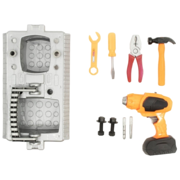 Set de scule pentru copii Icom Poland CH008539 Orange pentru băieți, 3+ photo 1