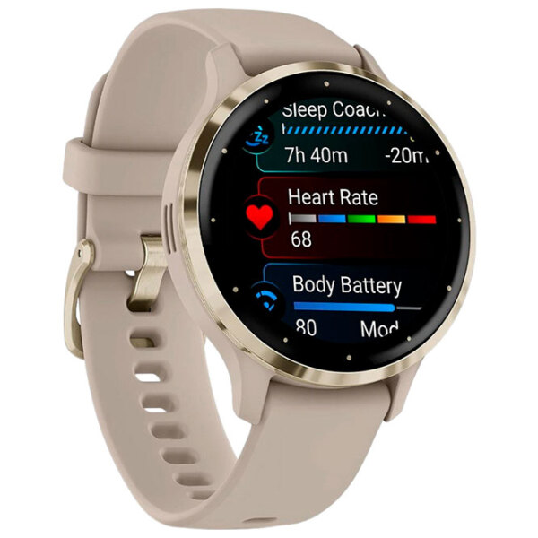 Умные часы Garmin Venu 3S Золото 1.2" | 41 мм | Нержавеющая сталь/Силикон
| 010-02785-02 photo 6