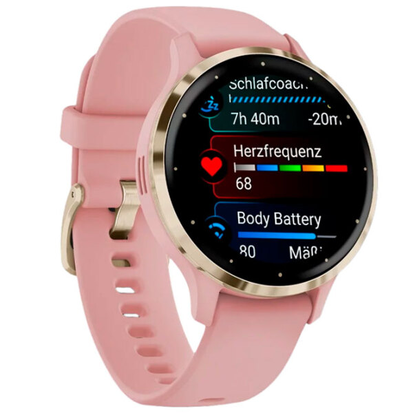 Ceas inteligent Garmin Venu 3S Gold 1.2" | 41 mm | Oțel inoxidabil/Silicon
| 010-02785-03 photo 3