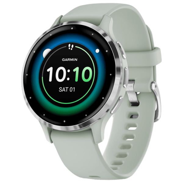Умные часы Garmin Venu 3S Серебряный 1.2" | 41 мм | Нержавеющая сталь/Силикон| 010-02785-01 photo 1
