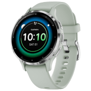 Ceas inteligent Garmin Venu 3S Silver 1.2" | 41 mm | Oțel inoxidabil/Silicon| 010-02785-01