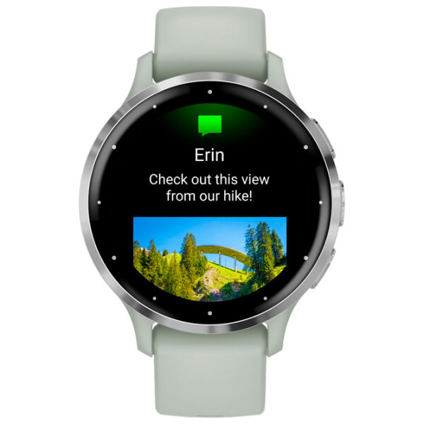Умные часы Garmin Venu 3S Серебряный 1.2" | 41 мм | Нержавеющая сталь/Силикон| 010-02785-01 photo 2