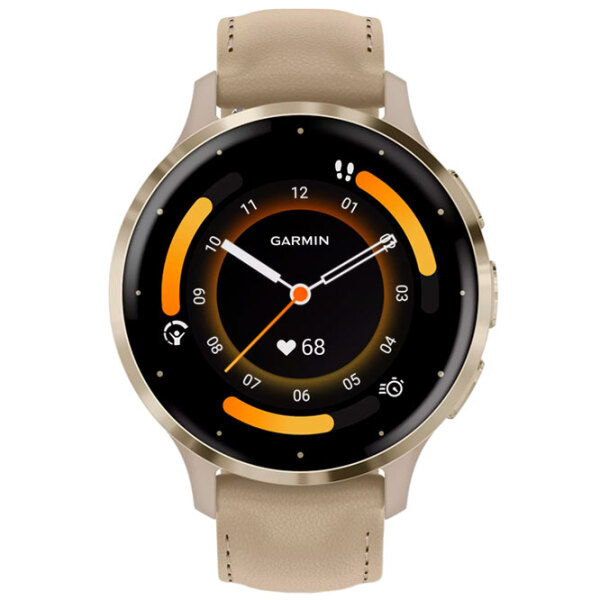 Ceas inteligent Garmin Venu 3S Gold 1.2" | 41 mm | Oțel inoxidabil/Piele
| 010-02785-55 photo 3