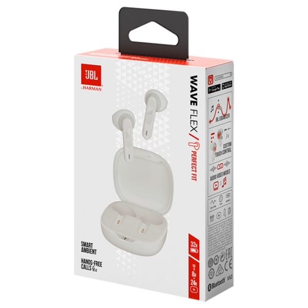 Căști JBL Wave Flex White Fără fir / Personal / In ear photo 10