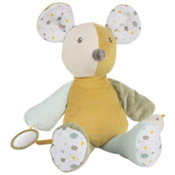 Jucărie moale Canpol Babies Mouse 77/201 White 0+ photo 2