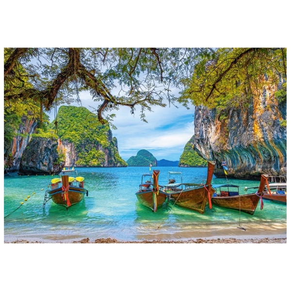 Puzzle 2D Castorland Beautiful Bay in Thailand (C-151936) Numărul de piese: 1500, V&acirc;rsta recomandată: 9+ photo 2