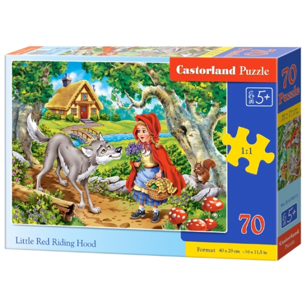 Puzzle 2D Castorland Little Red Riding Hood (B-070015) Numărul de piese: 70, V&acirc;rsta recomandată: 5+ photo 1
