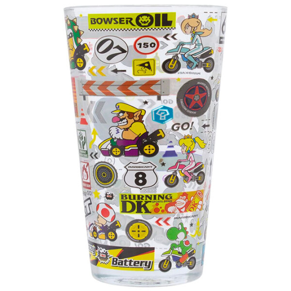 Pahar Paladone Super Mario Kart Glass Transparent 400 ml photo 1