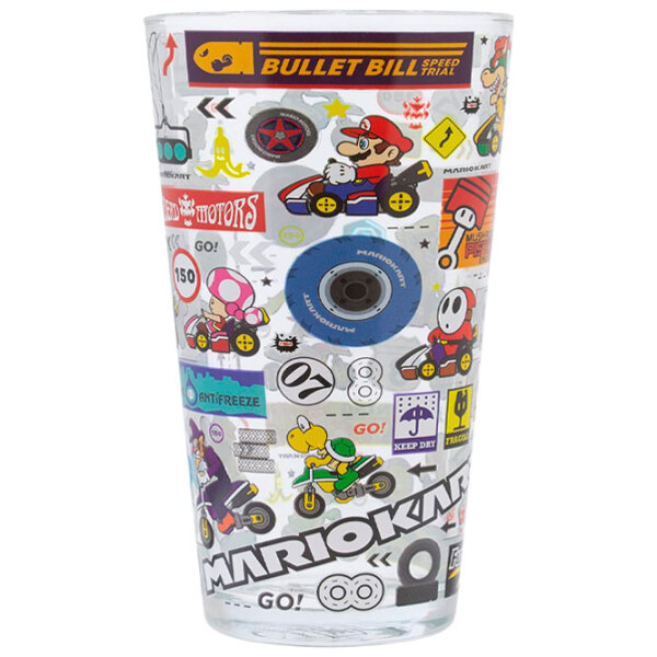 Pahar Paladone Super Mario Kart Glass Transparent 400 ml photo 2