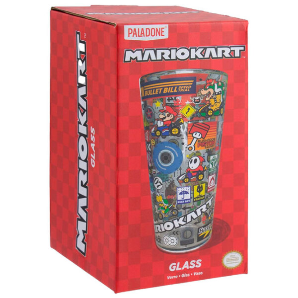 Pahar Paladone Super Mario Kart Glass Transparent 400 ml photo 3