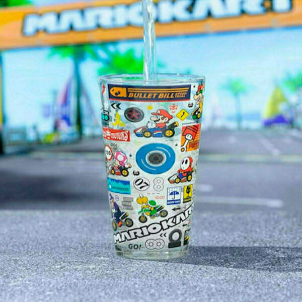 Pahar Paladone Super Mario Kart Glass Transparent 400 ml photo 5