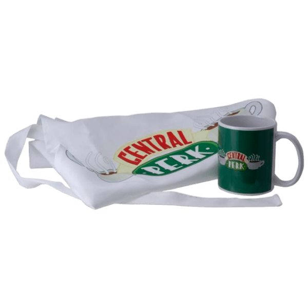 Cană și șorț Paladone Friends Central Perk Green 300 ml photo 1