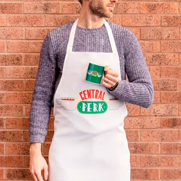 Cană și șorț Paladone Friends Central Perk Green 300 ml photo 3