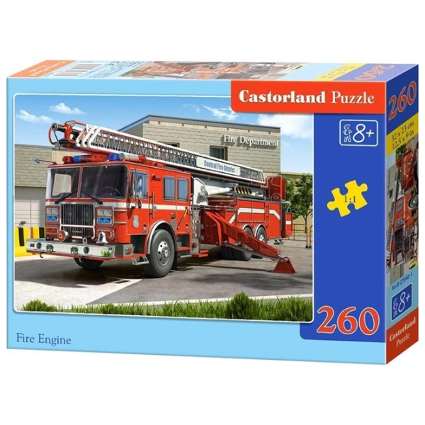 Puzzle 2D Castorland Fire Engine (B-26760) Numărul de piese: 260, V&acirc;rsta recomandată: 8+ photo 1
