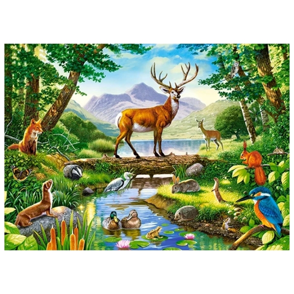 Puzzle 2D Castorland Woodland Harmony (B-030408) Numărul de piese: 300, V&acirc;rsta recomandată: 8+ photo 2