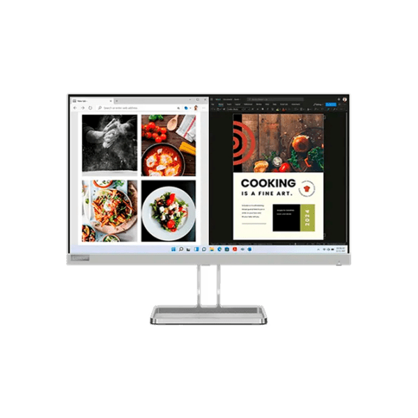 Монитор Lenovo L24i-40 Серебристый 23.8" Full HD IPS WLED photo 1