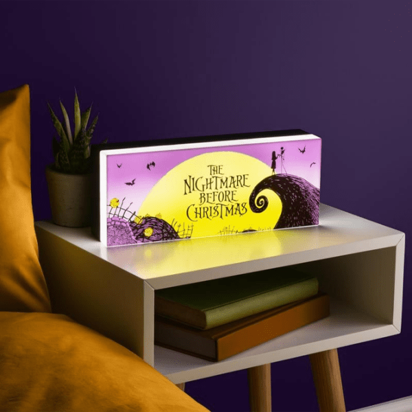 Lampă de masă fan Paladone Nightmare Before Christmas Purple Baterii, rețea photo 2