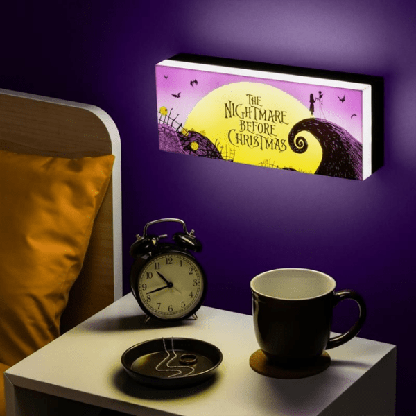 Lampă de masă fan Paladone Nightmare Before Christmas Purple Baterii, rețea photo 3