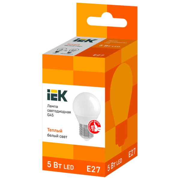 Bec LED IEK G45 LLE-G45-5-230-30-E27 E27 | 5 W | White photo 2