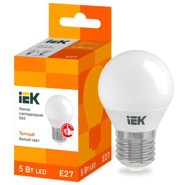 Bec LED IEK G45 LLE-G45-5-230-30-E27 E27 | 5 W | White photo 3
