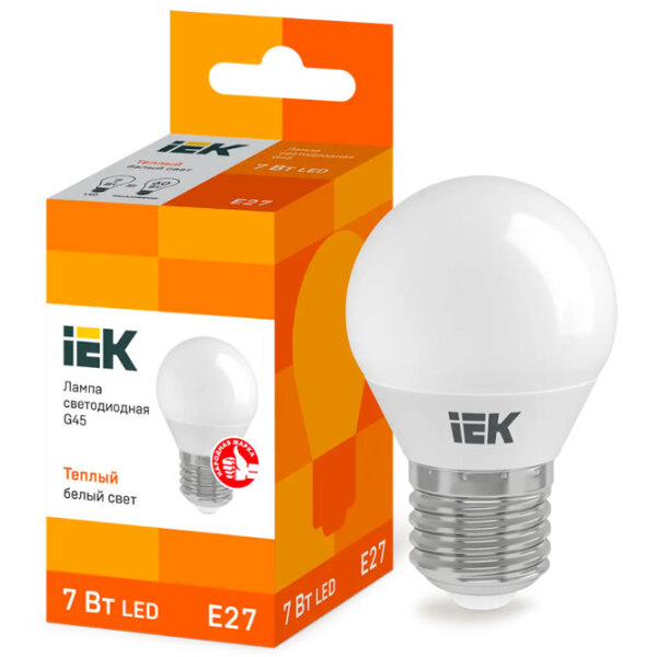 Bec LED IEK G45 LLE-G45-7-230-30-E27 E27 | 7 W | Yellow photo 3