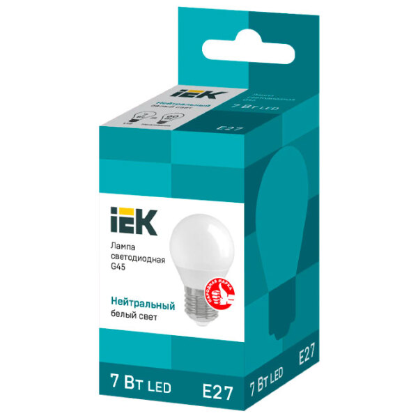 Bec LED IEK G45 LLE-G45-7-230-40-E27 E27 | 7 W | Yellow photo 2