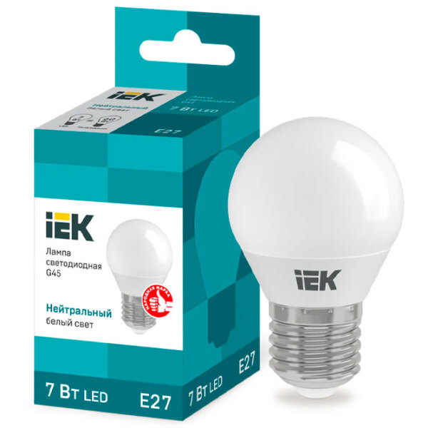Bec LED IEK G45 LLE-G45-7-230-40-E27 E27 | 7 W | Yellow photo 3