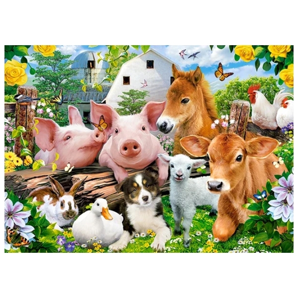 Puzzle 2D Castorland Farm Friends (B-066209) Numărul de piese: 60, V&acirc;rsta recomandată: 5+ photo 2