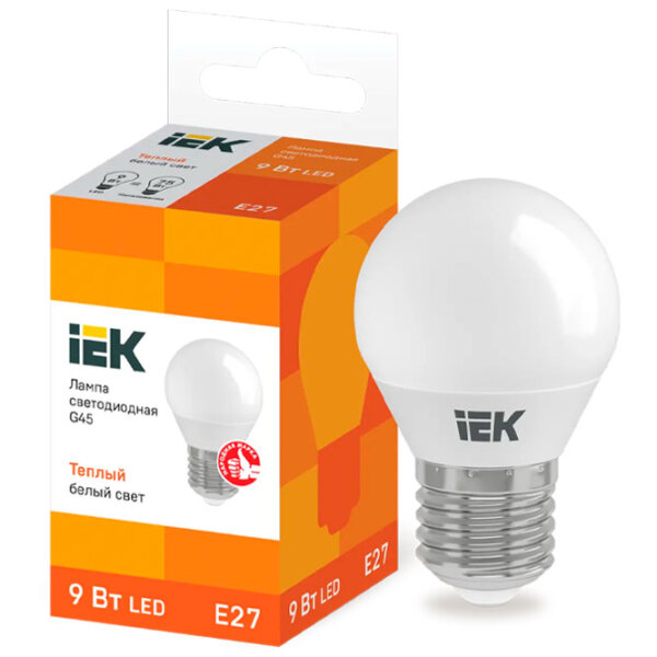 Bec LED IEK G45 LLE-G45-9-230-30-E27 E27 | 9 W | Yellow photo 3