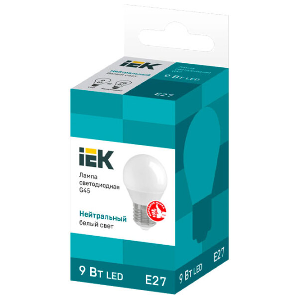 Bec LED IEK G45 LLE-G45-9-230-40-E27 E27 | 9 W | White photo 2