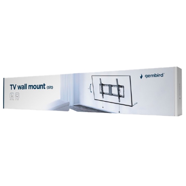 Suport TV Gembird WM-80T-01 Black VESA 600 x 400 mm photo 3