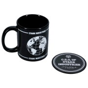 Cană Paladone Marvel Stark Industries Mug and Coaster Black 330 ml