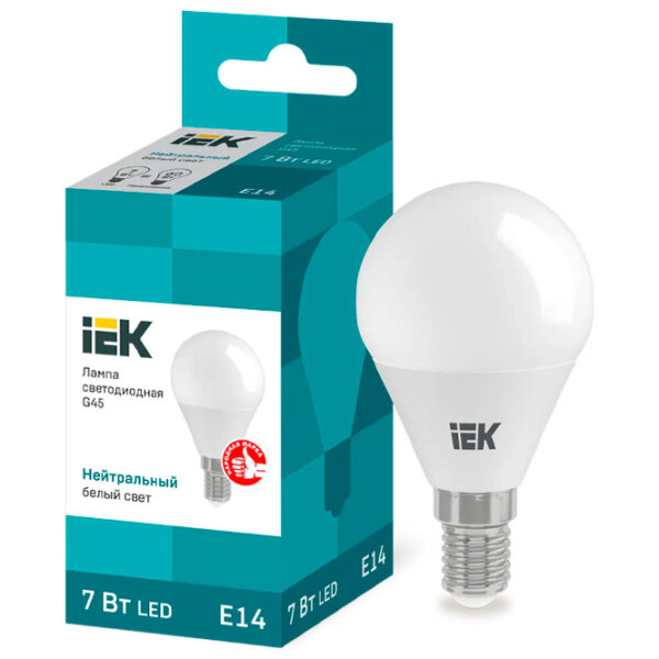 Bec LED IEK G45 LLE-G45-7-230-40-E14 E14 | 7 W | White photo 3